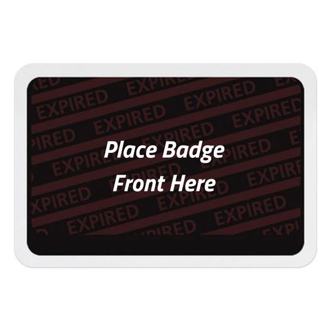 TEMPbadge® Expiring Visitor Badge Adhesive BACK (Box of 1000)