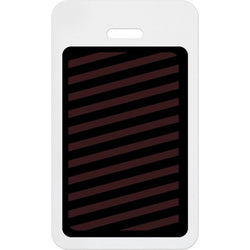 Expiring Visitor Badge Vertical BACK - White Bar (Box of 1000) - IDenticard.com