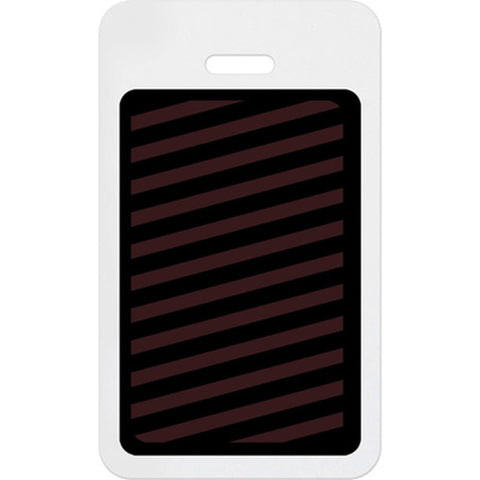 TEMPbadge® Expiring Visitor Badge Vertical BACK - White Bar (Box of 1000)