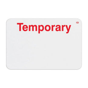 Expiring Visitor Badge FRONT- Pre-Printed Title, Hand-Writable (Box of 1000) - IDenticard.com