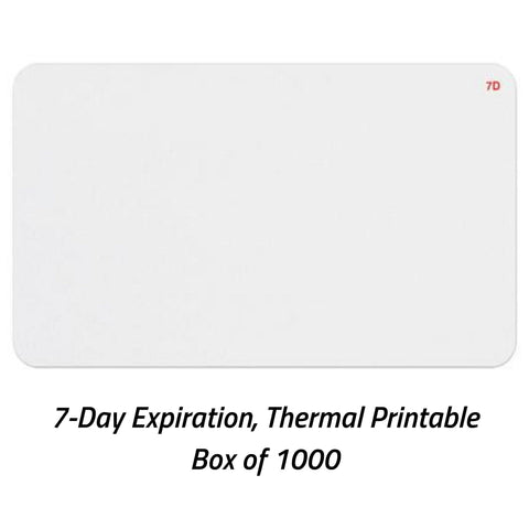 TEMPbadge® Large Expiring Printable Visitor Badge, FRONT (Box of 1000