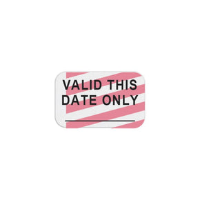 Expiring Visitor Token - Pre-Printed "VALID THIS DATE ONLY", Hand-Writable (Box of 1000) - IDenticard.com