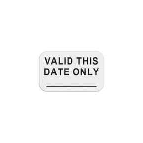 Expiring Visitor Token - Pre-Printed "VALID THIS DATE ONLY", Hand-Writable (Box of 1000) - IDenticard.com