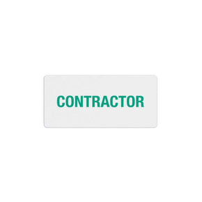 TIMEtoken Expiring Visitor Badge FRONT - Pre-Printed Title (Box of 1000) - IDenticard.com