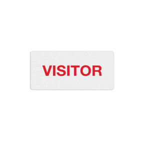 TIMEtoken Expiring Visitor Badge FRONT - Pre-Printed Title (Box of 1000) - IDenticard.com