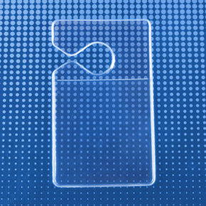 Clear Vinyl Vertical Hangtag Holder, 2.63" x 3" - IDenticard.com