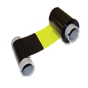 Zebra i Series Black Ribbon 2 Panel KrO with 1 Cleaning Roller - IDenticard.com