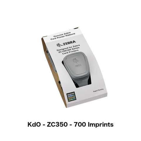 KdO Black Printer Ribbon (Zebra ZC350, 700 Imprints)