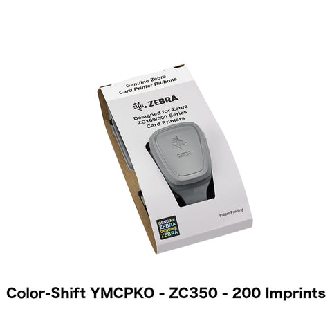 YMCPKO Color-Shifting Printer Ribbon (Zebra ZC350, 200 Imprints)