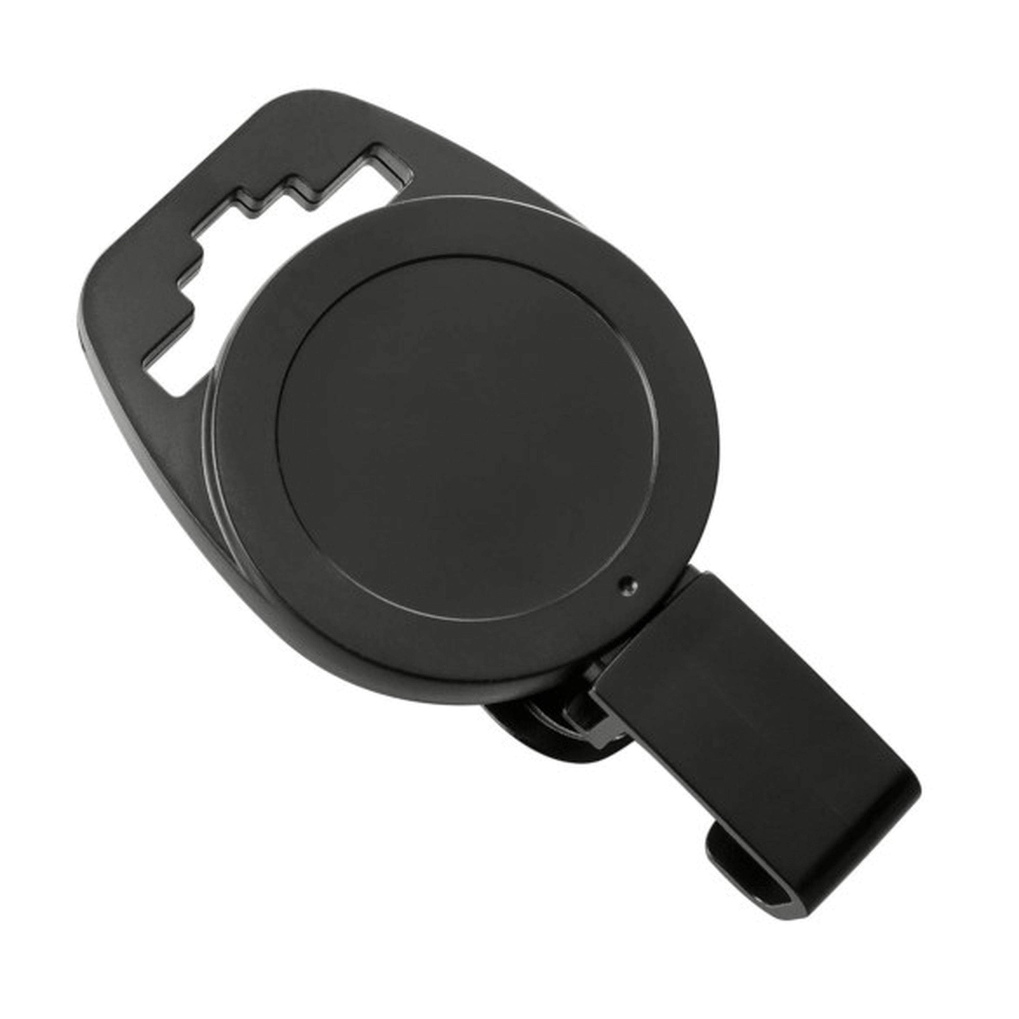 Non-Magnetic Round ID Retractable Badge Reel with Plastic Clip, MRI Safe, Twist Free (24 Cord) Black