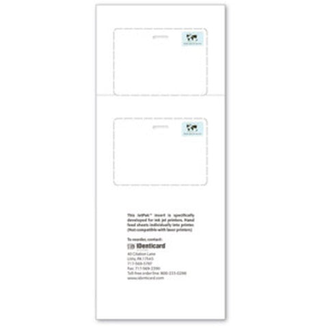 Jetpak™ ID Credential Paper, Single-Core, Data Collection Size Sheet, IDentiGuard (10 Mil)