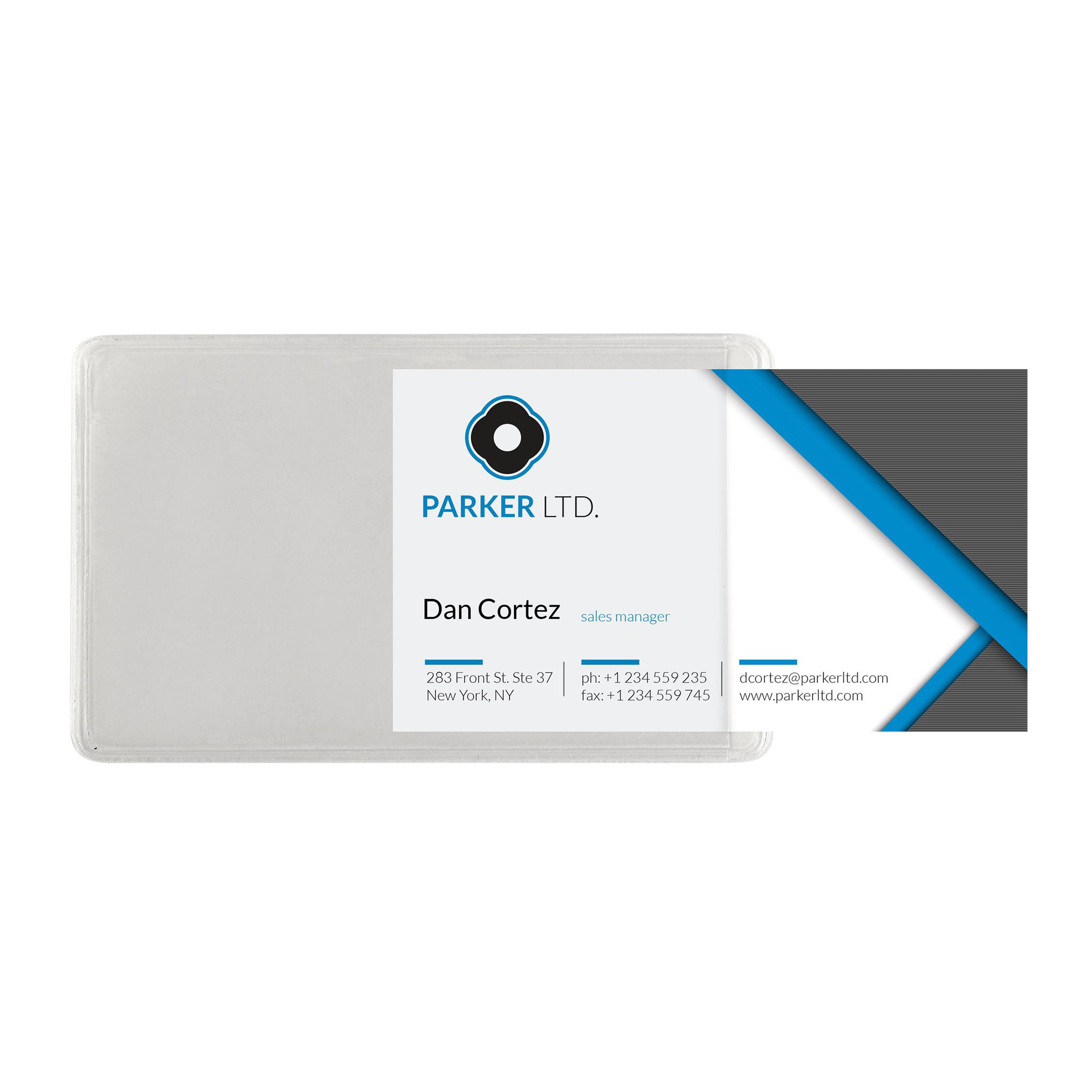 Flexible Adhesive-Back Card Pocket, Credit Card Size Flexible Adhesive-Back Card Pocket, Credit Card Size