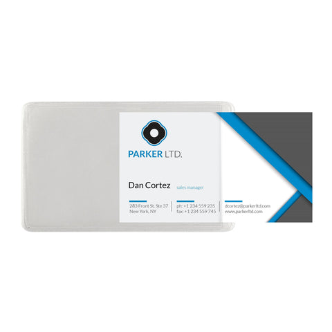 Flexible Adhesive-Back Card Pocket, Credit Card Size