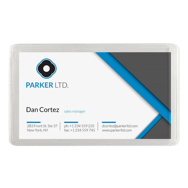 Polycard Soft Back Flexible Adhesive-Back Card Pocket, Credit Card Size