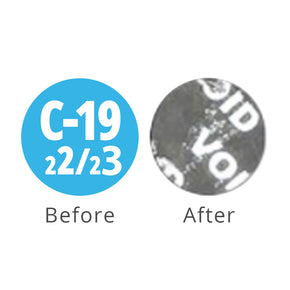 COVID-19 Employee Badge Vaccine Sticker, Tamper Resistant for 2022 to 2023 - IDenticard.com