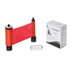 Red Printer Ribbon with Cleaning Roller (SMART 31 & 51) - IDenticard.com