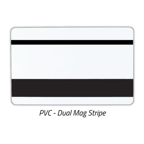 30 mil PVC Card with Dual HiCo Magnetic Stripes (CR80/Credit Card Size)