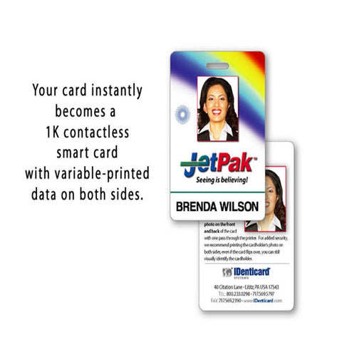 SMART Insert for Dual-Sided IDentiSMART ID Cards [Vertical Slot]