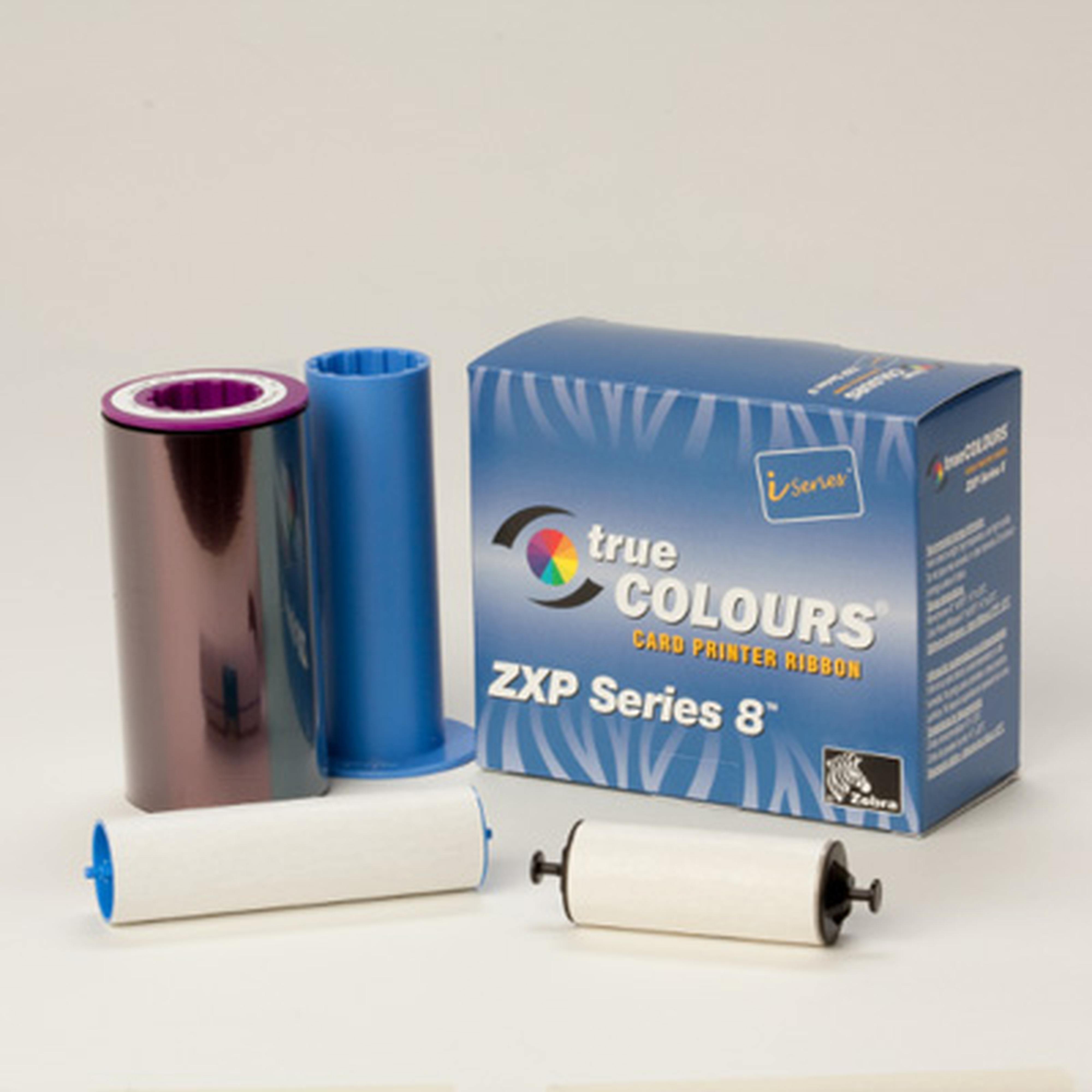 YMCUvK Zebra i Series Printer Ribbon (ZXP Series 8 & 9, 500 Imprints)