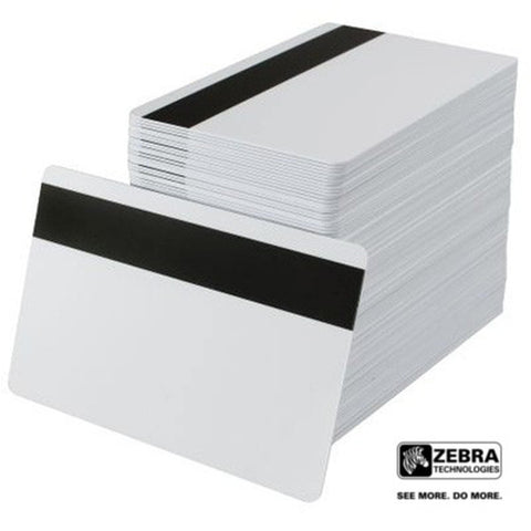 Zebra® 30 mil Composite PVC PET Card with Magnetic Stripe (CR80/Credit Card Size)